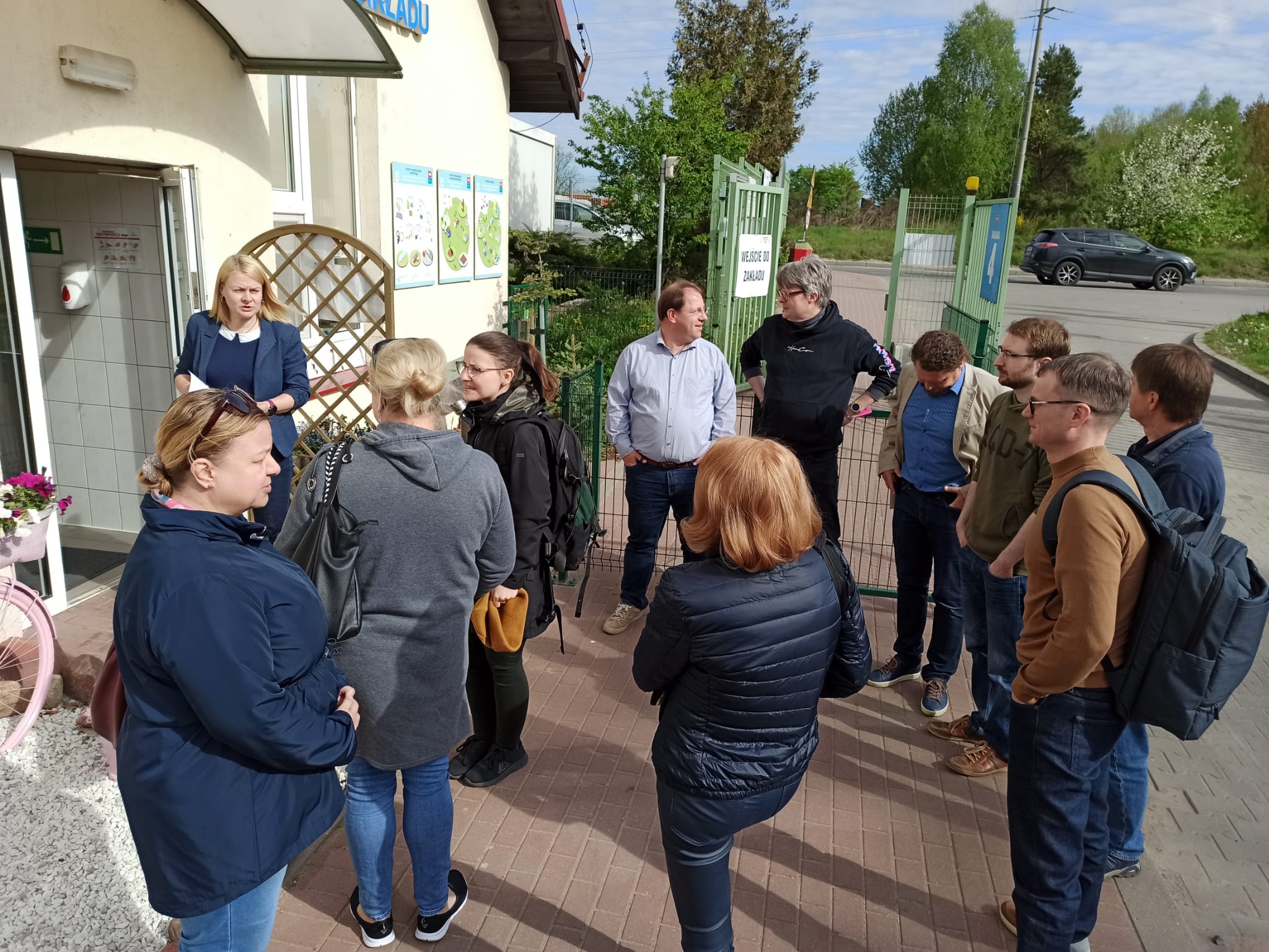 All photos show the partners of the Liquid Energy project from Poland, Lithuania and Estonia during a visit to the Waste Treatment Utility Gdańsk